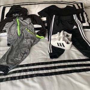 Nike and Adidas sweats size 18mo